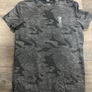 American Eagle Outfitters Black Camouflage Tee